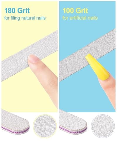MORGLES Nail Files and Buffers Set, Manicure Kit for Women with Blueberry Cuticle Oil, 13 Pcs Nail Care Kit with Cuticle Trimmer and Pusher thumbnail 4