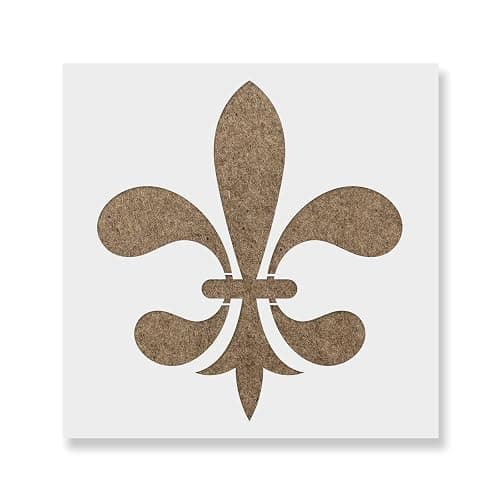 Fleur De Lis Stencil - New Orleans Design, Louisiana Stencil - Image 1