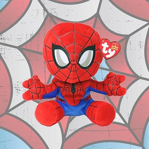 Ty - Marvel Collection, Spiderman, All Your Favorite Heroes in Floppy Version, Soft Plush to Collect, Gift Idea for Young and Old - 20 cm - T44007 thumbnail 2