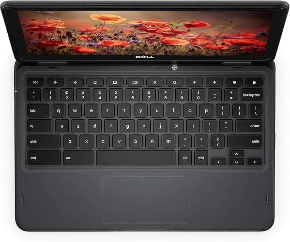 Dell Chromebook Laptop 3100 2-in-1 Computer, 11.6 inch Touchscreen PC, Intel Celeron N4000, 4GB RAM, 32GB SSD, Type-C, Japaness Keyboard, Chrome OS (Refurbished) thumbnail 5