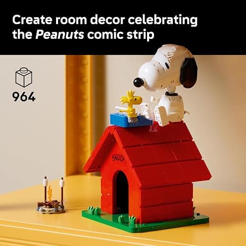 LEGO Ideas Peanuts: Snoopy's Doghouse 21368 | Collectible Building Set for Adults, Ages 18+, Relaxation Activity, Display for Home Office & Bedroom, 964 pieces thumbnail 2