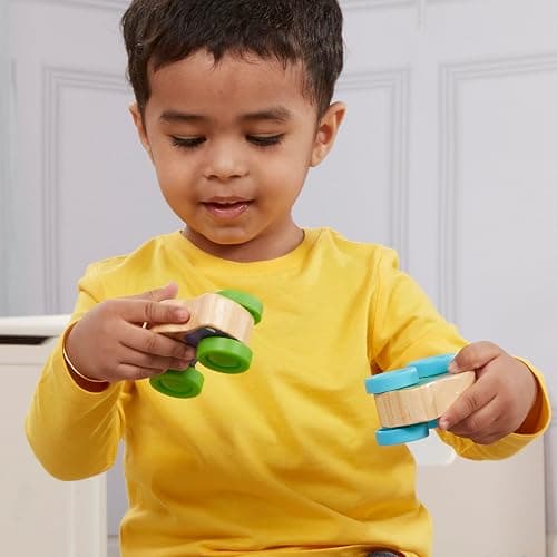 Melissa & Doug First Play Wooden Animal Stacking Cars (3 pcs) thumbnail 7