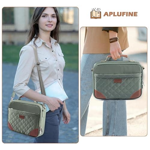 Aplufine Bible Cover for Men-Bible Case for Women-Medium Bible Bags and Totes-Large Bible Carrying Case-Bible Carrier with Shoulder Strap,Detachable Pen Loops for Bible Accessories,Gift Men Women thumbnail 7