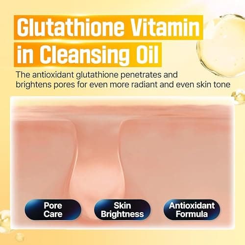 numbuzin No.5 Cleansing Oil | Glutathione C Facial Spa Cleanser | Gentle Cleanser for Blackhead, Pore, Makeup Remover | Vitamin C, Niacinamide | Double Cleansing, Korean Skincare | 6.76 fl. oz. thumbnail 2