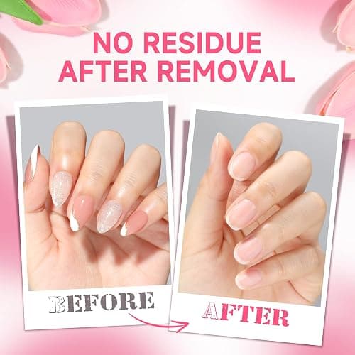 UNA GELLA Quick Removal Gel Nail Glue Remover for Press On Nails: Acrylic Nails Semi Solid Nail Glue Acetone-Free, Not for Gel Polish Base Coat Soak Off Remover Kit Drip Use, 12ml*2pcs thumbnail 3