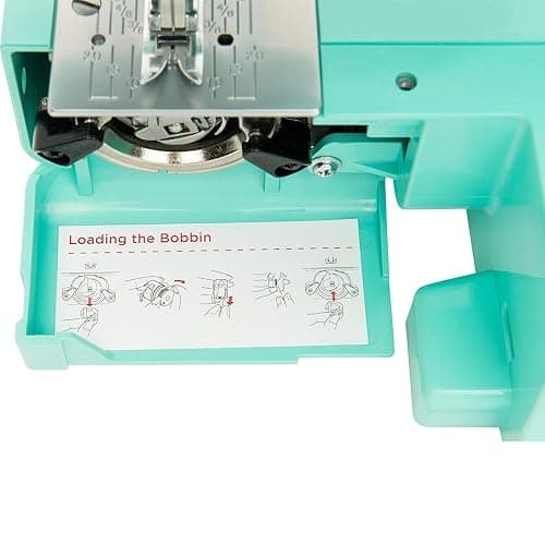 Janome Arctic Crystal Easy-to-Use Sewing Machine with Interior Metal Frame, Bobbin Diagram, Tutorial Videos, Made with Beginners in Mind for Garments, Patchwork, Light Quilting thumbnail 5