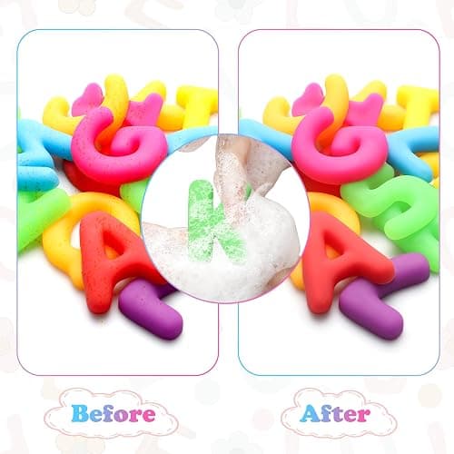 Kryfa ABC Learning Toys for Kids Ages 3-5, 40PCS Numbers and Alphabets Sensory Bin Filler for Classroom Prizes, Birthday Gift, Easter Basket Stuffers, Party Favors thumbnail 5