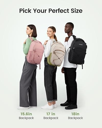 LOVEVOOK Everyday Laptop Backpack for Women & Men With Giant Tumbler Holder,15.6 Inch Classic Travel Work College Teacher Carry on Backpack Purse,Waterproof Computer laptop Bag Hiking Backpack,Black thumbnail 7