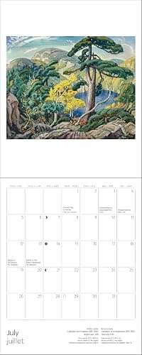 Mini Wall Calendar 2026, The Group of Seven Art, 12 Months, Grid Design Featuring 12 Artworks (English and French Edition) thumbnail 4