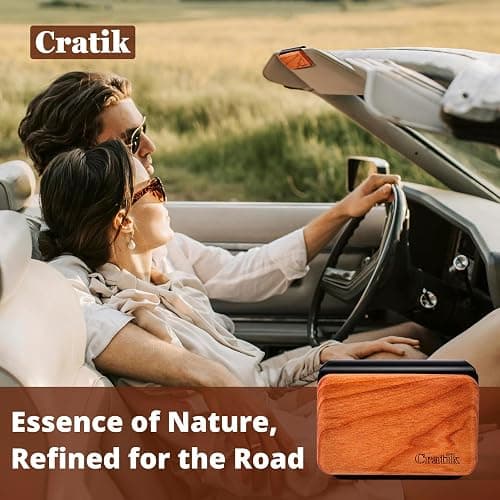 Car Air Freshener - Wood Air Freshener - Car Odor Eliminator for Visor Clip-Variety Scent Refill, Vehicle Scent Diffuser for Cabin, Truck & SUV - Pack of 3 (Teak-Amber-Cabana)-CLIP INCLUDED thumbnail 5