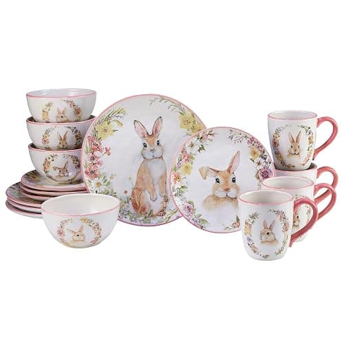 Certified International Easter Garden 16 pc Dinnerware Set, Service for 4, Multicolored - Image 1