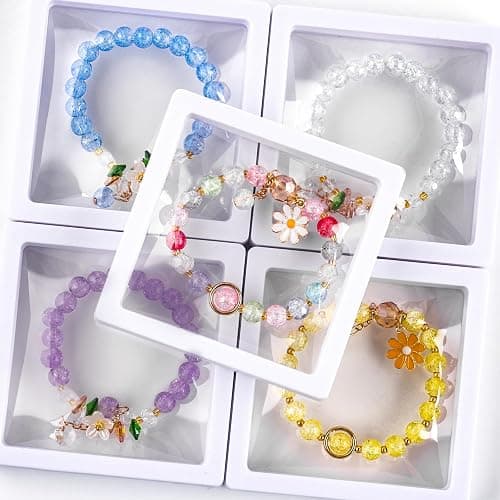 XSEINO About 3600pcs 8mm Glass Beads Making Kit,6Box-144 Colors Dreamy Series Colorful Crystal Beads for Making,DIY Crafts thumbnail 6