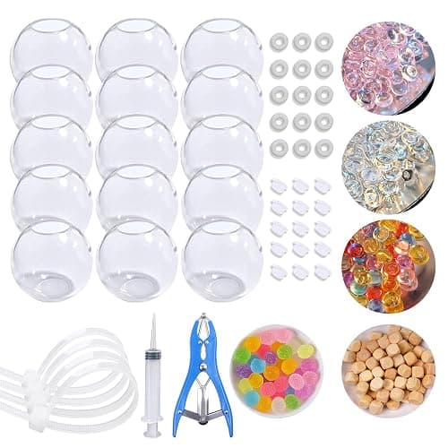 Anergoo DIY Stress Ball Making Kit-Easy DIY- 15 TPR Skins, Total 14oz of Various fillers, Create ASMR Anxiety Relief Toys, Handmade Squishy Stress Balls, Squishy Maker,Self-Care Gifts for Women - Image 1