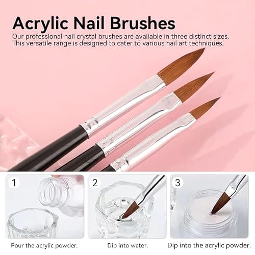 ESUOHYM 27 PCS Nail Art Brushes Set with Brush Stand Nail Sculpture Pen Dotting Tools For Paint 3D Nails,Nail Design Brush for Acrylic Gel Dip Powder Nail Extensions,French Manicure,for Home Salon thumbnail 4