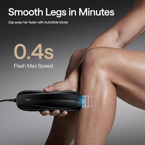 Ulike X IPL Hair Removal Device, Laser Hair Removal with Ice-Cooling, Dual Lights & Skin Senor for Nearly Painless & Long-Lasting Hair Removal, 3 Modes Tailored for Stubborn Hair, Gift for Smooth Skin thumbnail 5