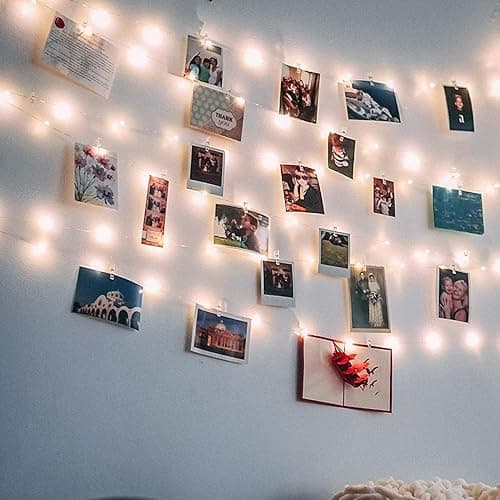 17Ft 50 LED Fairy String Lights with Clear Clips - Perfect for Dorm, Bedroom, Wedding Decor thumbnail 3