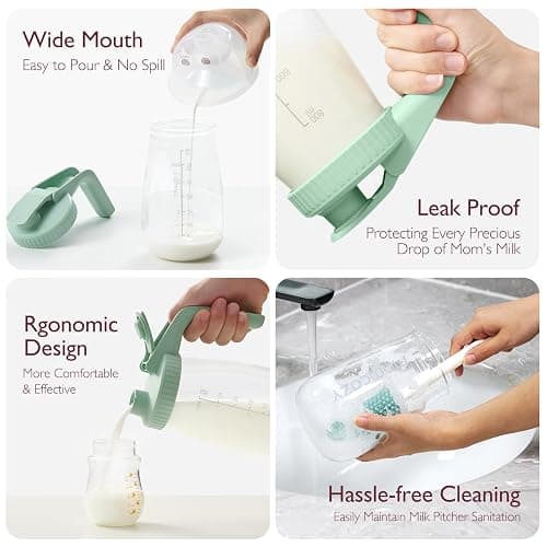 Glass breast milk pitcher thumbnail 3