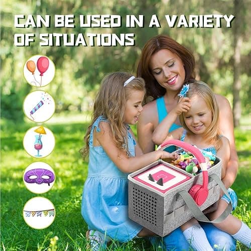 PISOSN Carrying Case for Toniebox Starter Set and Tonies Figurines, Travel Felt Cloth Musical Toy Folding Bag for Toniebox 2 & Accessories (Gray) thumbnail 5