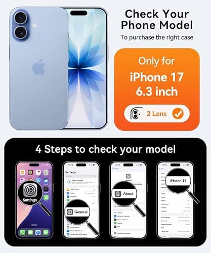 CANSHN Magnetic for iPhone 17 Case, Upgraded [Full Camera Protection] [Compatible with Magsafe] [Translucent Matte] Shockproof Protective Phone Case for iPhone 17 - Teal thumbnail 2