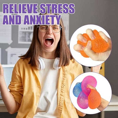 4PCS Gumdrop Squishy,Stress Balls Fidget Toys for Kids and Adults, Super Solid Sugar Balls for Classroom Prize Favors Sensory Toys for Kids with Autism thumbnail 6