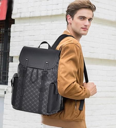 KingTo Laptop Backpack for Men Luxury Anti-Theft Travel Backpack Casual Business Waterproofing Computer Bag (black-1) thumbnail 2