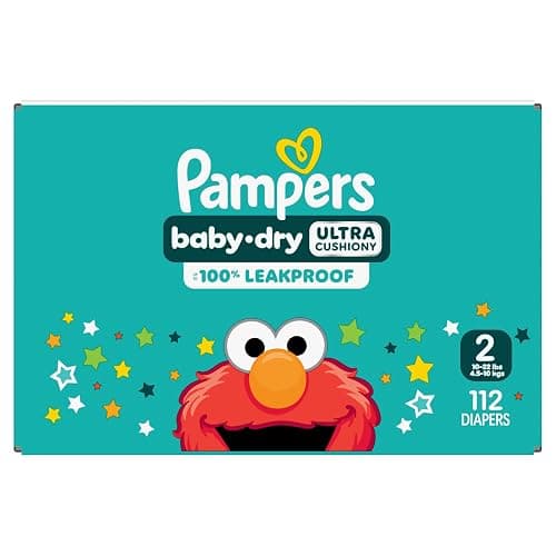Pampers Diapers - Baby Dry - Size 2, 112 Count, Absorbent Disposable Infant Diaper (Packaging May Vary) thumbnail 10