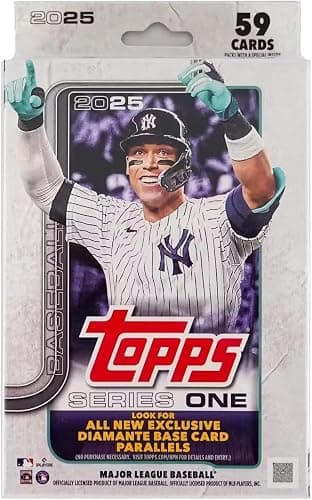 Topps 2025 Series 1 Baseball Trading Card Hanger Box (59 Cards) - Image 1