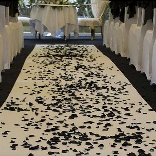 CODE FLORIST 2200 PCS Silk Rose Petals for Valentine's Day,Romantic Night,Wedding,Proposal Anniversary Flower Decorations(Black) thumbnail 2