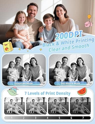 YOHOOLYO Kids Camera Instant Print, 2.4'' Digital Instant Camera for Kids with 32GB Card & 3 Rolls Paper, 1080P HD Video Recording, Birthday Gifts for Boys & Girls Aged 3-12, Blue thumbnail 4