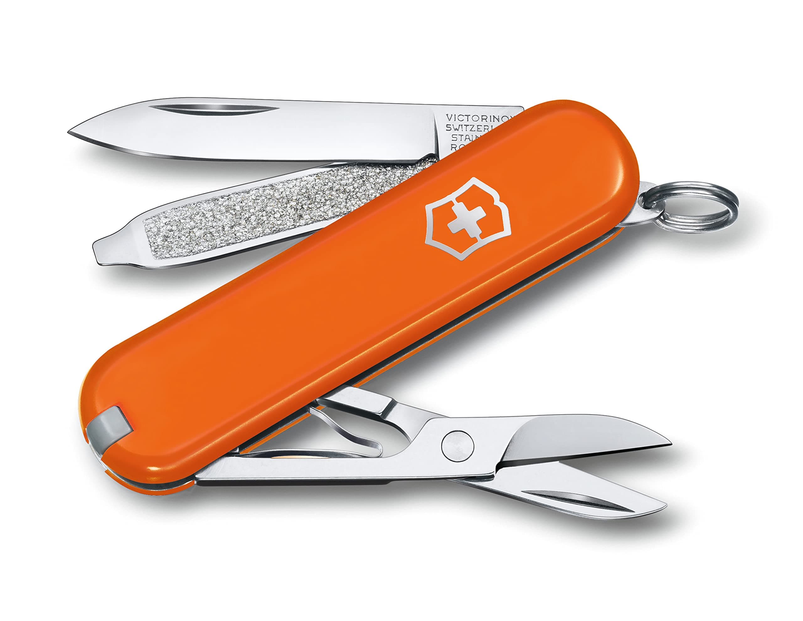 Victorinox Swiss Army Pocket Knife Classic SD with 7 Functions, Mango Tango - Mango Tango - Image 1