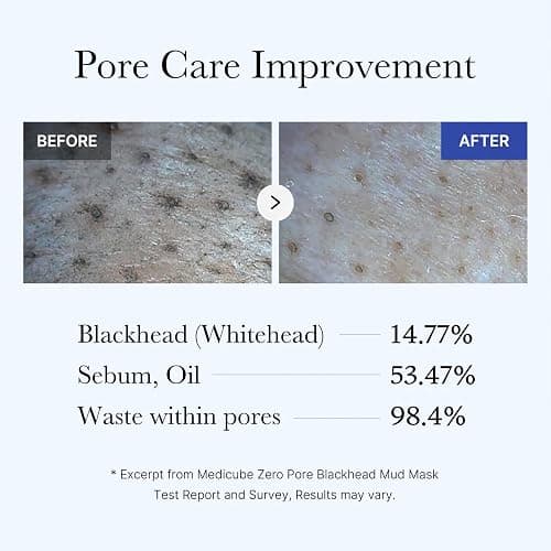 medicube Zero Pore Blackhead Mud Mask - Pore Cleansing & Gentle Exfoliating | Blackhead-Removing Clay Mask with AHA BHA PHA, Pore Minimizing & Cooling Care, 3 Min Quick Dry, Korean Skincare 3.52 oz. thumbnail 5