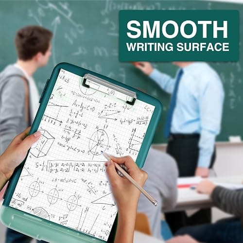 Sooez Clipboards with Storage, High Capacity Clip Boards 8.5x11 with Storage, Heavy Duty Nursing Clipboard Folder, Plastic Clipboard with Pen Holder for Women Teachers Work, School & Office Supplies thumbnail 6