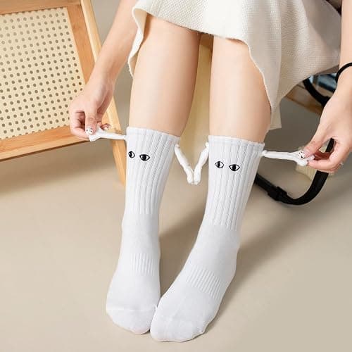 LASER HAND Holding Hands Socks Funny Socks Birthday Christmas Funny Gifts for Valentines Him and Her thumbnail 6