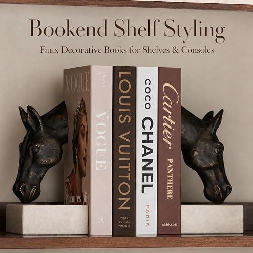 PROBENEX 4 Pcs Decorative Books | Not for Storage, Cardboard Box, Assembly Required, Photography Props, No Real Book | Modern Coffee Table, Minimalist Home Room Decor, Home Staging, Magazine-Ready thumbnail 8