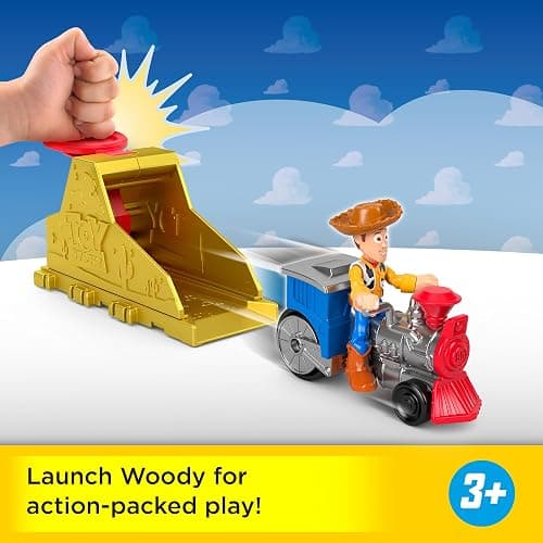 Fisher-Price Imaginext Launcher Set with 3-inch Woody Action Figure & Toy Vehicle, Inspired by Disney Pixar Toy Story (Characters May Vary) thumbnail 6
