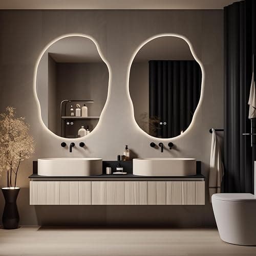 WallBeyond LED Bathroom Mirror with Lights, 25 x 35 Inch Led Bathroom Vanity Mirror for Wall, Anti Fog Mirror for Bathroom, 3 Colors and Dimmable Light, Horizontal/Vertical thumbnail 7