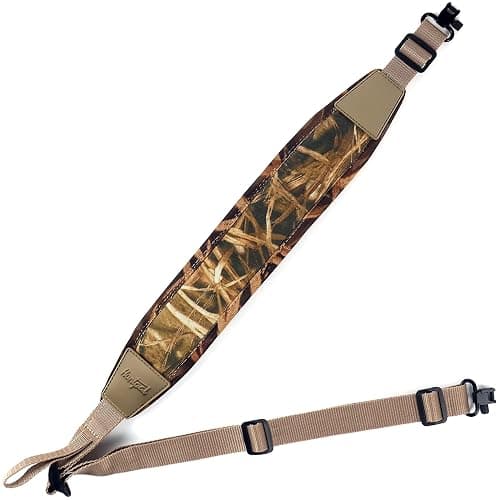 HUNTPAL Stalker Sling Two Point Gun Sling with Removable Swivels, Neoprene Padded Hunting Shotgun Rifle Sling, Length Adjustable Universal Shoulder Gun Strap - Image 1