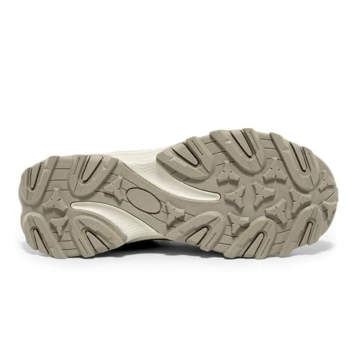 NORTIV 8 Women's Waterproof Hiking Shoes Quick Laces Outdoors Walking Trekking Camping Tennis Sneakers Canyon - 11 - Khaki thumbnail 7