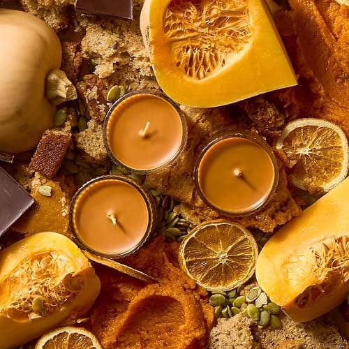 Half Baked Pumpkin Smash Scented Votive Candles by Snif, Fall Scent | Festive Fall Candle | 100% Cotton Fiber Wicks | Soy Wax Blend | Non-Toxic, Vegan thumbnail 6