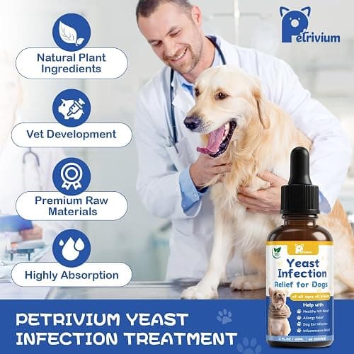 Yeast Infection Treatment for Dog, Natural Dog Yeast Infection Relief for Itchy Skin & Ear - Allergy & Paw Itching, Soothes Irritation & Reduces Inflammation Herbal Dog Supplement Drops thumbnail 2