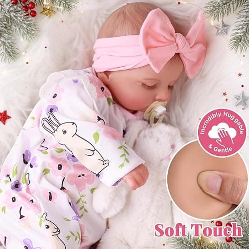 BABESIDE Lifelike Reborn Baby Dolls Girl - 20 Inch Realistic Newborn Baby Dolls with Poseable Body, Real Life Baby Dolls with Accessories for 3+ Year Old Girls Gifts, Pretend Play, Collection thumbnail 7