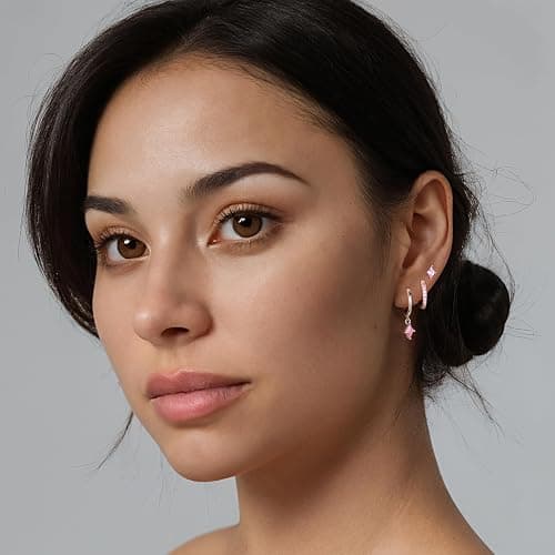 Angelady Gold Hoop Earrings Set for Women, Dainty 14K Gold Plated Huggies Earring, Sterling Silver Hypoallergenic Cartilage Earrings, Trendy Earring Stacks for Multiple Piercing Jewelry Gift(3 Pairs) thumbnail 2