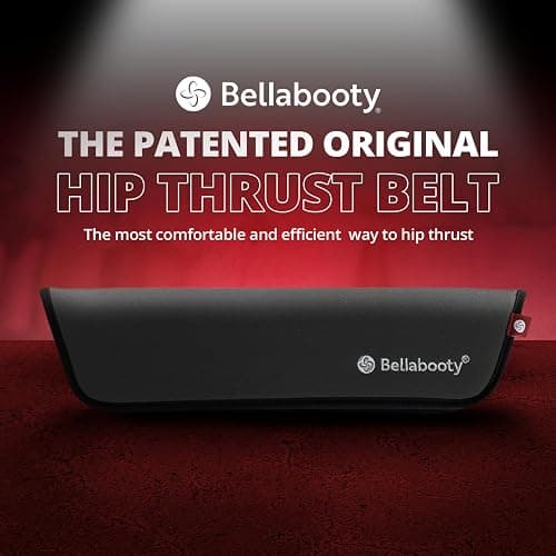 Bellabooty Premium Hip Thrust Belt - Adjustable Exercise Belt for Glutes & Squats, Hip Thrust Pad for Comfort, Versatile Gym Equipment for Home - Weightlifting Belt Support for Women thumbnail 2
