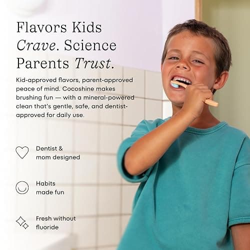 Cocoshine Teeth Whitening Toothpaste by Cocolab, Nano-Hydroxyapatite Toothpaste, Non-Fluoride with Xylitol and Coconut Oil, Gently Formulated for Sensitive Teeth, Adults and Kids, Lychee Breeze, 4 Oz thumbnail 9