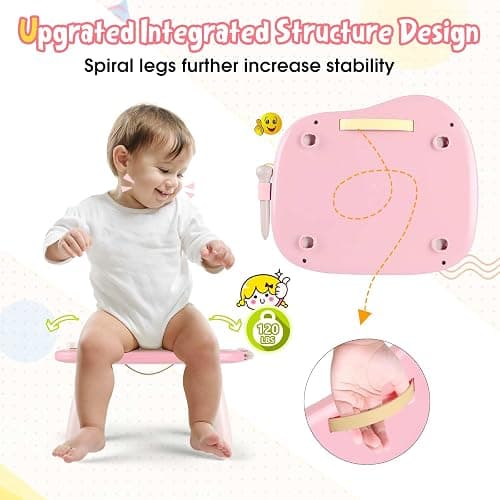 Smasiagon Magnetic Drawing Board for Kids, Toddler Toys for 1-2 Year Old Girl, Portable Doodle Board Pad Learning and Educational Toys for Ages 1 2 3 Year Old Baby Girl Birthday Gift（Pink） thumbnail 8