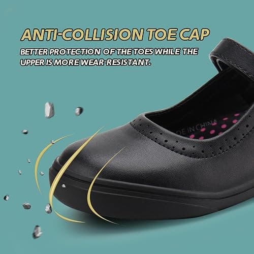 JABASIC Girls Mary Jane Flats School Uniform Dress Shoes thumbnail 2