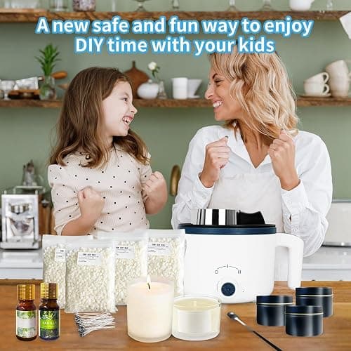 VUSIBA Candle Making Kit with Wax Melter,Soy Wax for Candle Making, DIY Scented Candle Kit for Adult Beginner,Make Your Own Candles thumbnail 6