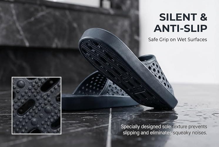 clootess Shower Shoes Slide for Men and Women thumbnail 6