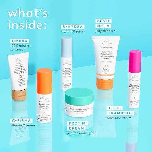 Drunk Elephant The Littles 7.0 Kit - 6 Travel-Friendly A.M. and P.M. Essentials - Clean Clinical Skincare - Cruelty-Free - Dermatologist-Tested - Free of Essential Oils, Silicones, and Fragrance thumbnail 3