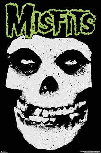 Misfits - Classic Fiend Splatter Wall Poster, 34L" x 22.4W", Unframed Version - Image 1